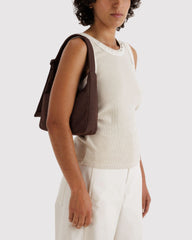 Mini Nylon Shoulder Bag  Coffee